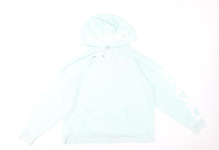 DKNY Sport Women's Blue Pullover Hoodie Size M Cotton Blend