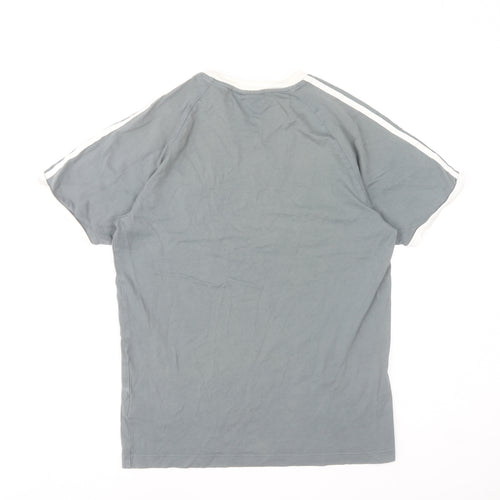 Adidas Women’s Grey Ringer T-Shirt Size S Short Sleeve Crew Neck