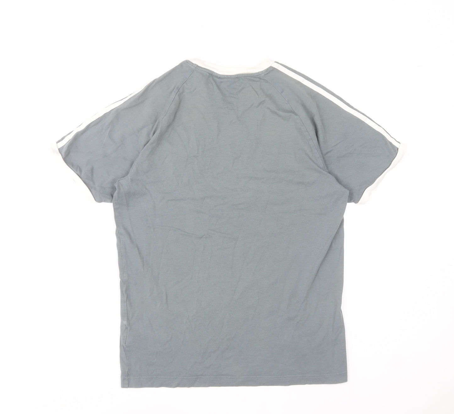 Adidas Women’s Grey Ringer T-Shirt Size S Short Sleeve Crew Neck