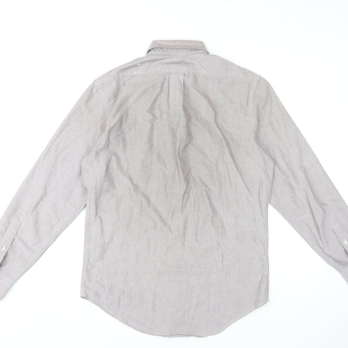U.S. Polo Assn. Men's Beige Classic Fit Long Sleeve Dress Shirt S