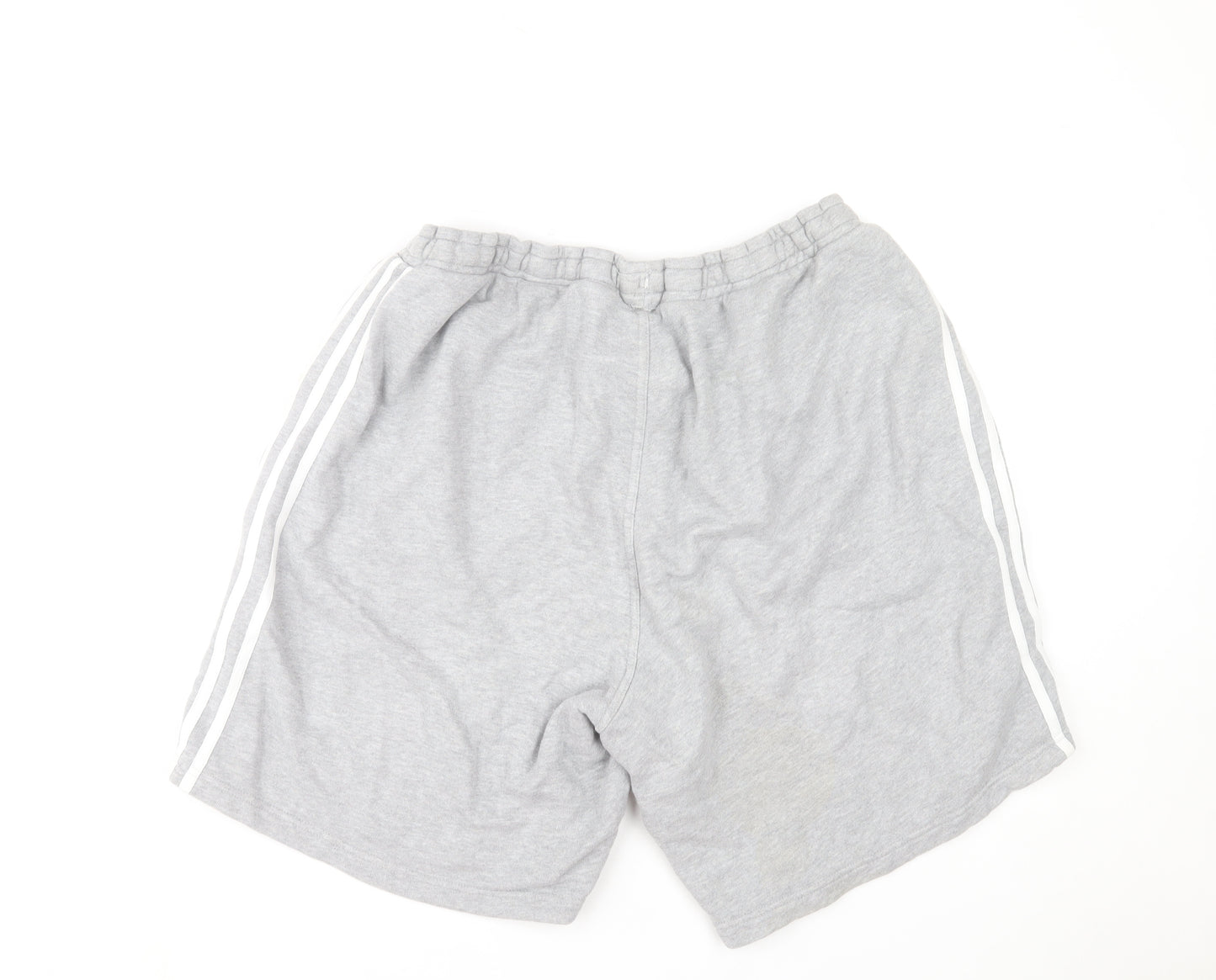 adidas Men's Grey 2XL Sweat Shorts with Drawstring Waist