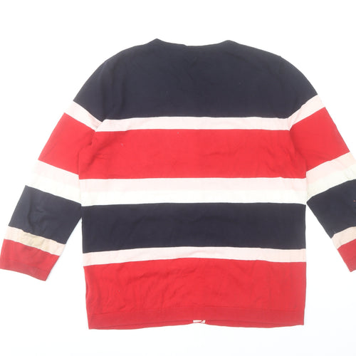 Talbots Women’s Multicoloured Striped Cotton Cardigan M
