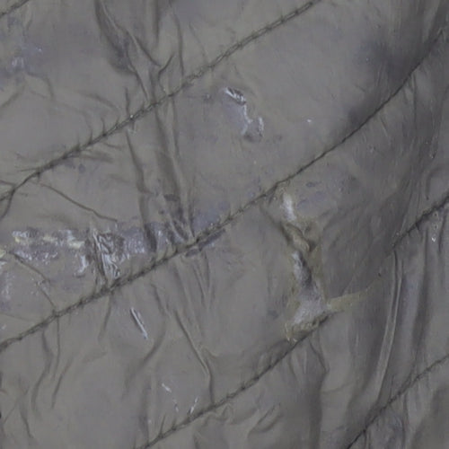 Superdry Men's Green Nylon Quilted Bomber Jacket Size S
