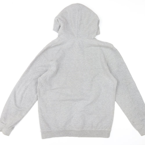 Jack & Jones Men's Grey Pullover Hoodie M Graphic Print Regular Fit