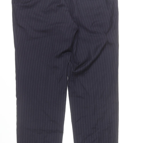 Chaplins Men’s Blue Pinstripe Wool Dress Trousers 40L