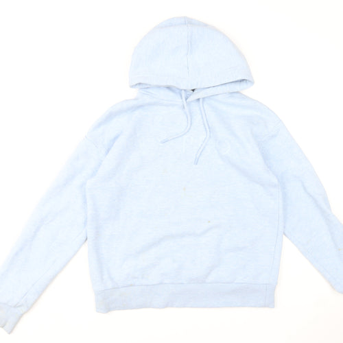 USA Pro Women's Light Blue Pullover Hoodie UK 10 Cotton Blend