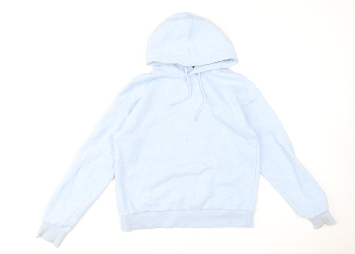 USA Pro Women's Light Blue Pullover Hoodie UK 10 Cotton Blend