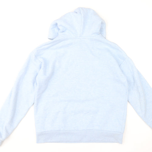 USA Pro Women's Light Blue Pullover Hoodie UK 10 Cotton Blend