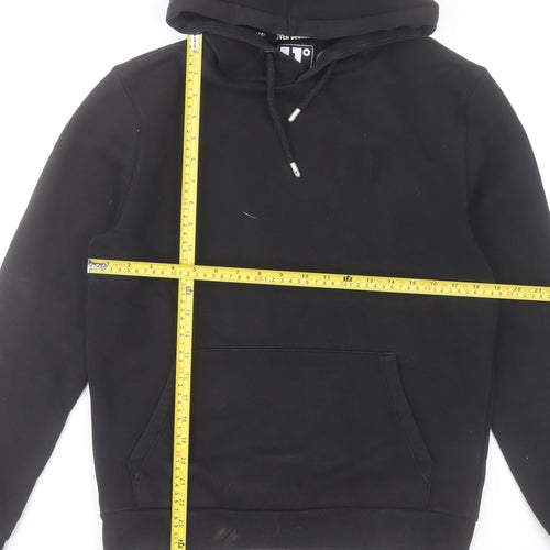 11 Degrees Men's Black Pullover Hoodie Size M Regular Fit