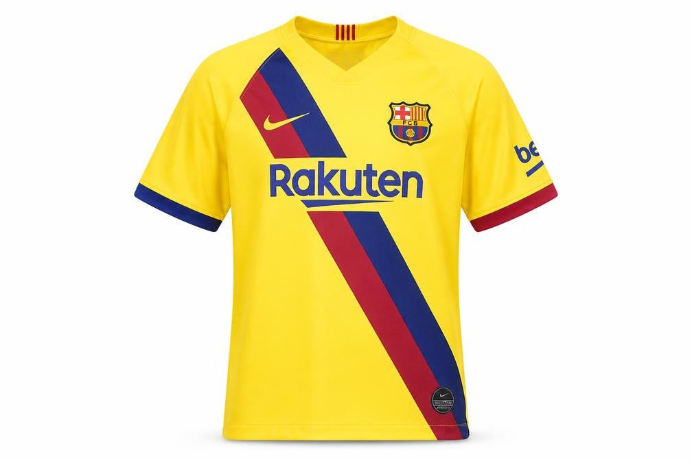 Nike Boys Yellow Barcelona Football Dri-Fit T-Shirt XL