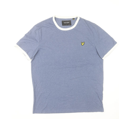 Lyle & Scott Mens Blue Crew Neck Short Sleeve T-Shirt Size M