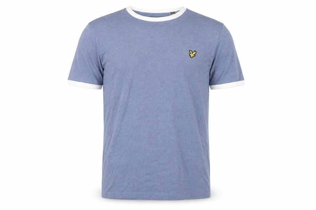 Lyle & Scott Mens Blue Crew Neck Short Sleeve T-Shirt Size M