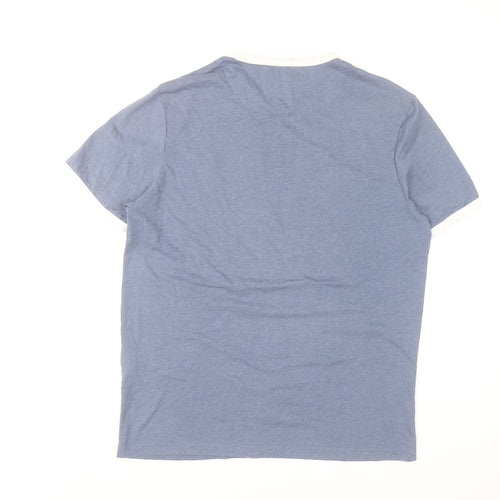 Lyle & Scott Mens Blue Crew Neck Short Sleeve T-Shirt Size M