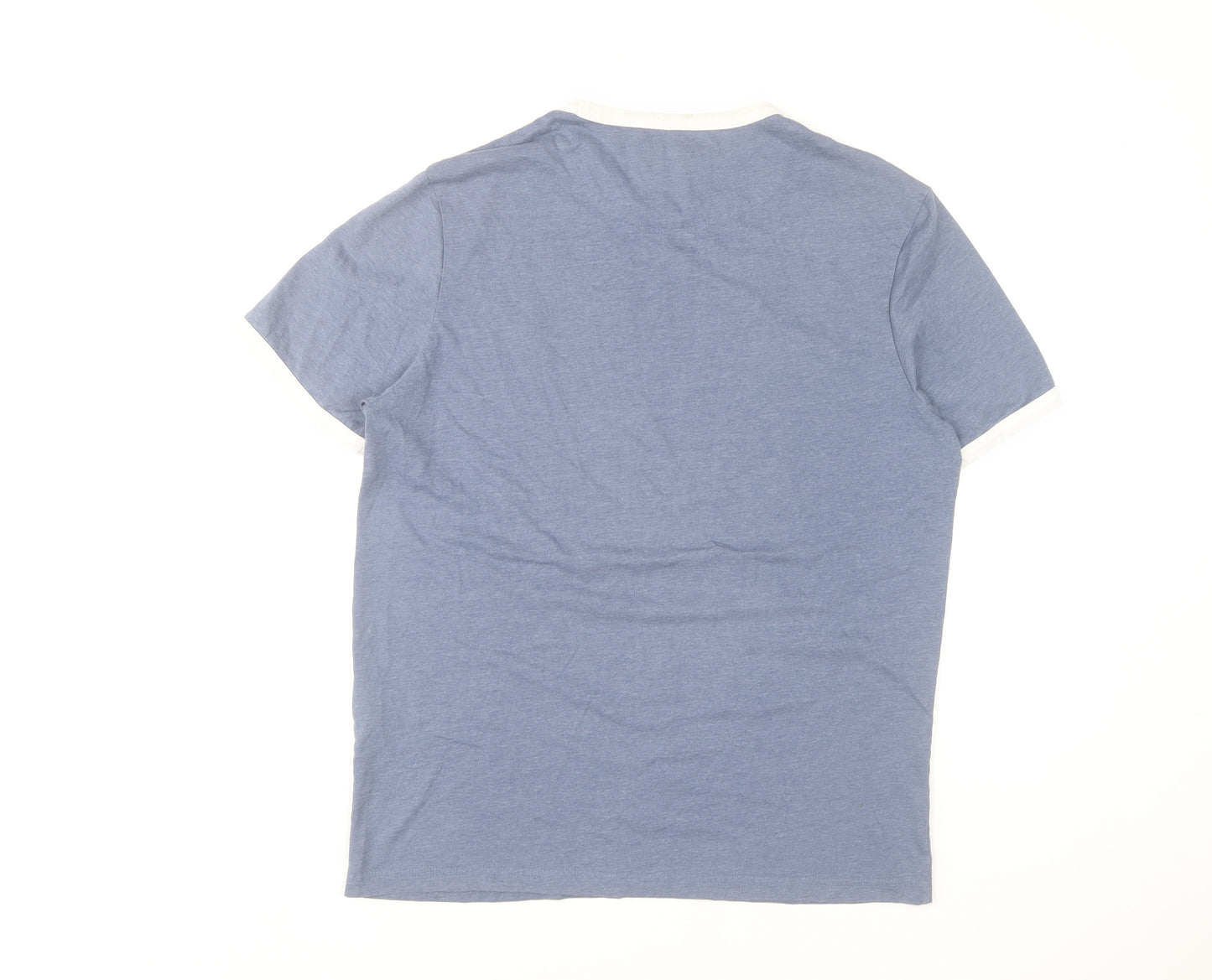 Lyle & Scott Mens Blue Crew Neck Short Sleeve T-Shirt Size M