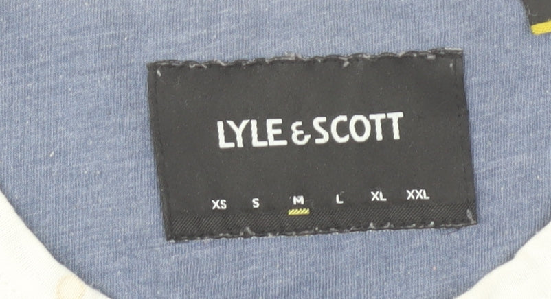 Lyle & Scott Mens Blue Crew Neck Short Sleeve T-Shirt Size M