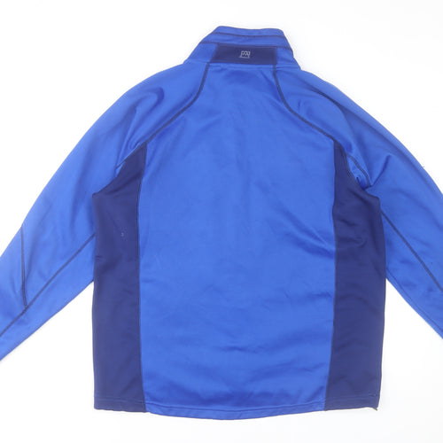 Avalanche Men's Blue Softshell Jacket L Full Zip Outdoor Lightweight