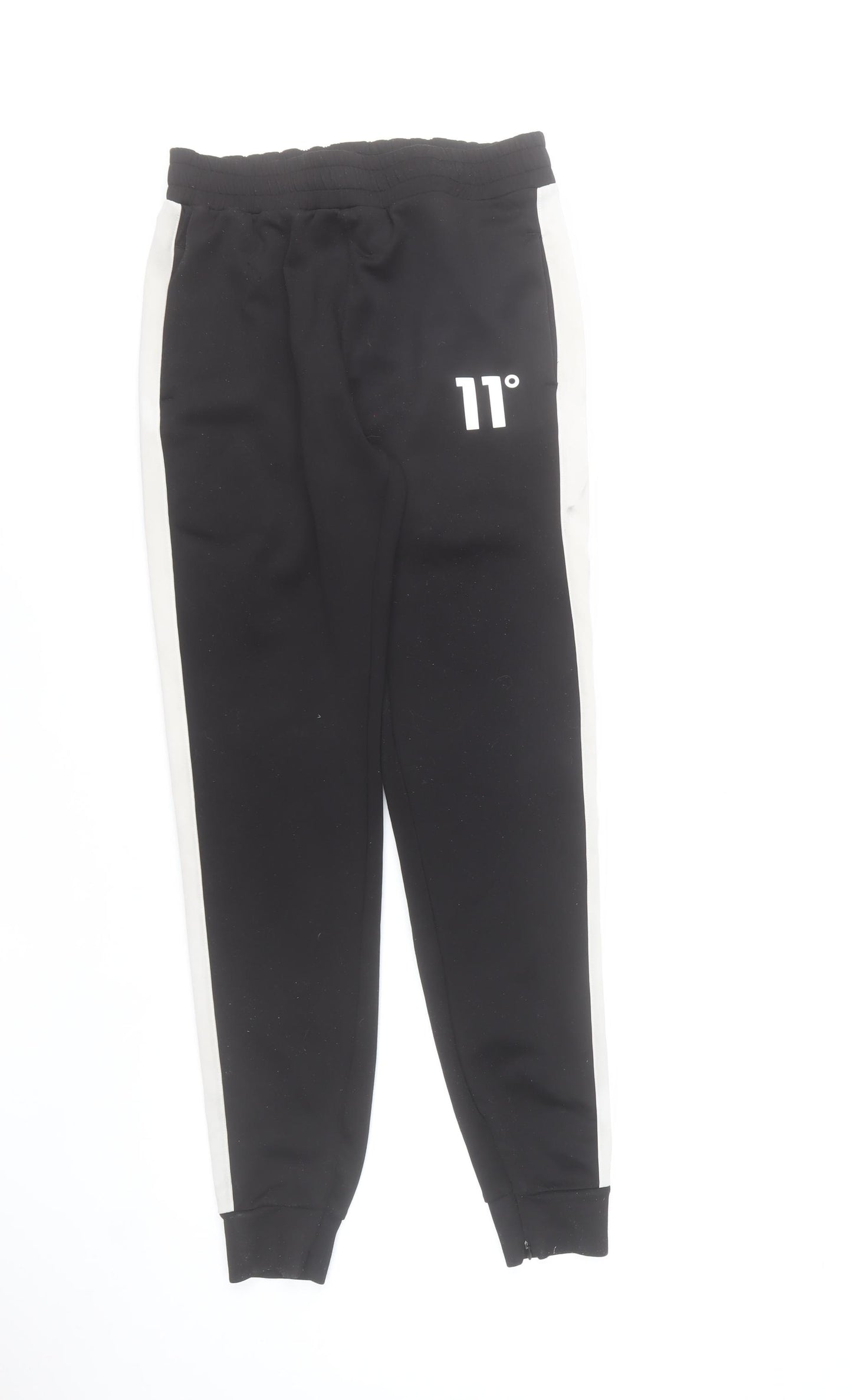 11 Degrees Men's Black Jogger Trousers XS Slim Fit