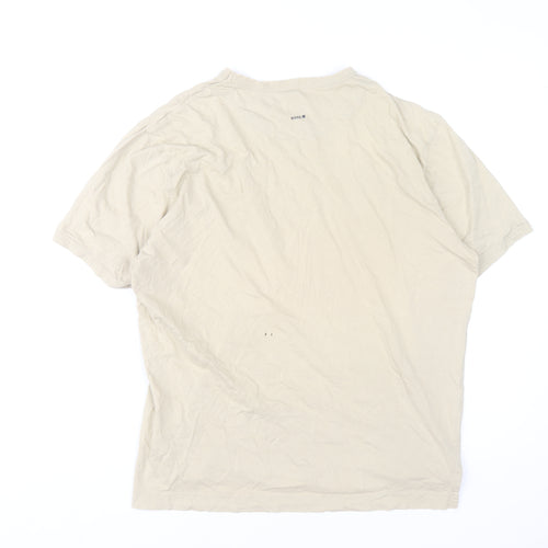 Hugo Boss Men’s Beige Cotton Crew Neck Short Sleeve T-Shirt Size L