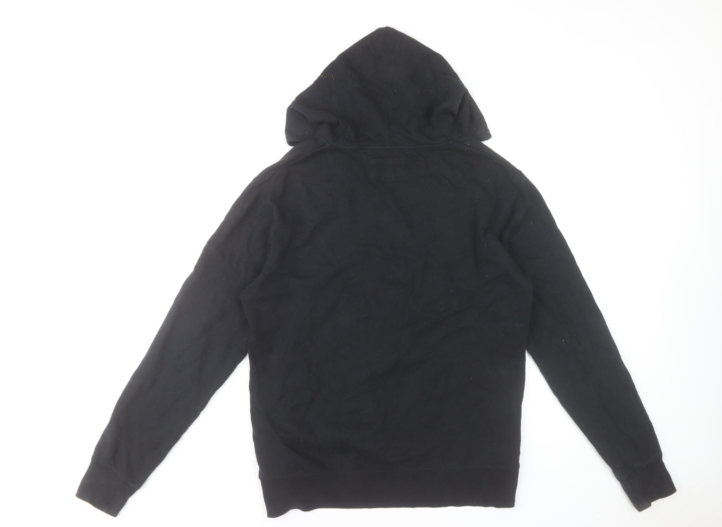 Hurley Mens Black Full Zip Hoodie Medium Graphic Print Casual