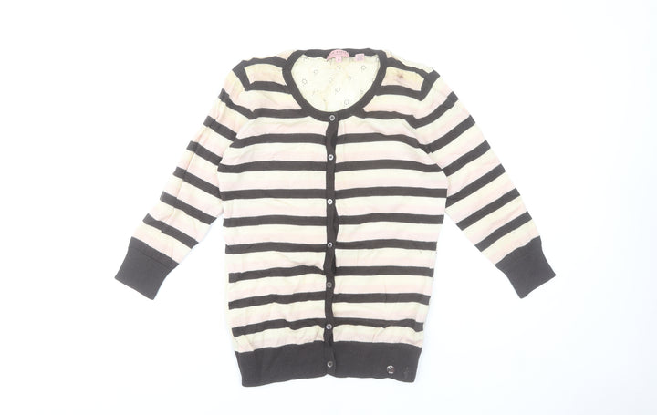 Ted Baker Women's Multicoloured Wool Silk Cardigan Size 10