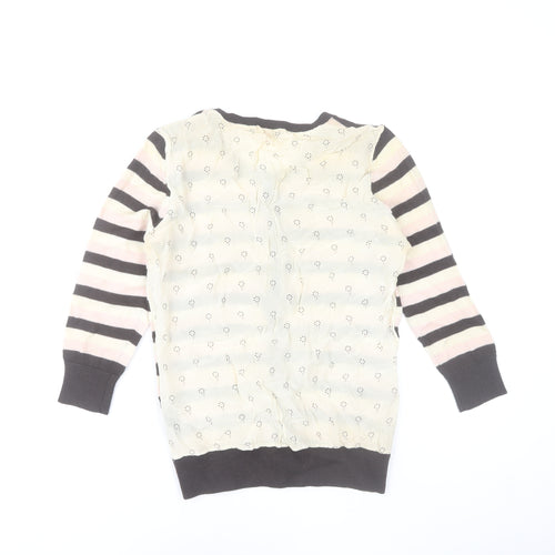 Ted Baker Women's Multicoloured Wool Silk Cardigan Size 10