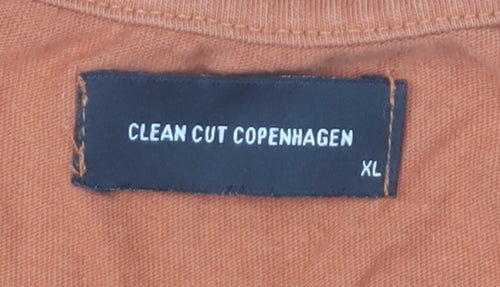 Clean Cut Copenhagen Men's Brown XL Organic Cotton T-Shirt