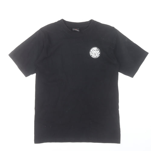 Rip Curl Boys Black Graphic Surf Logo Cotton T-Shirt 12 Years