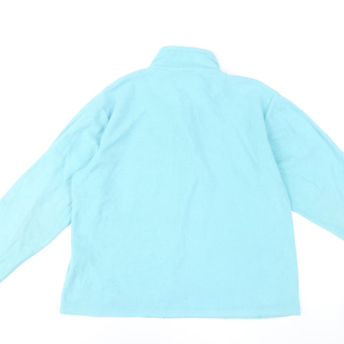 Regatta Women's Blue Fleece 1/4 Zip Pullover Sweatshirt UK 16
