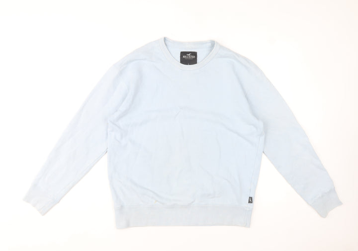 Hollister Men’s Blue Crew Neck Pullover Sweatshirt Size L
