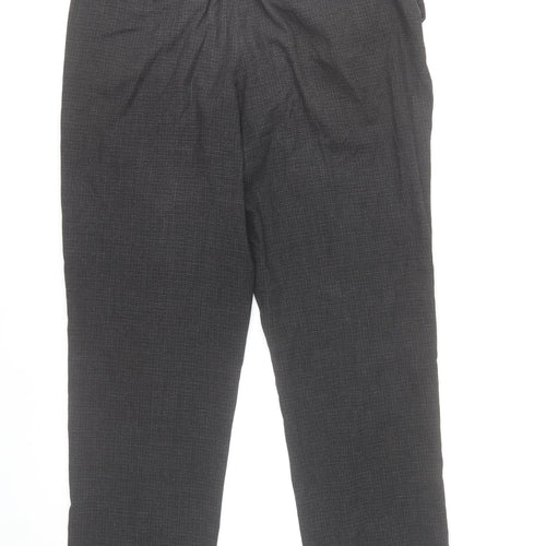 Debenhams 1778 Mens Grey Check Dress Pants 36L Regular Fit Trousers