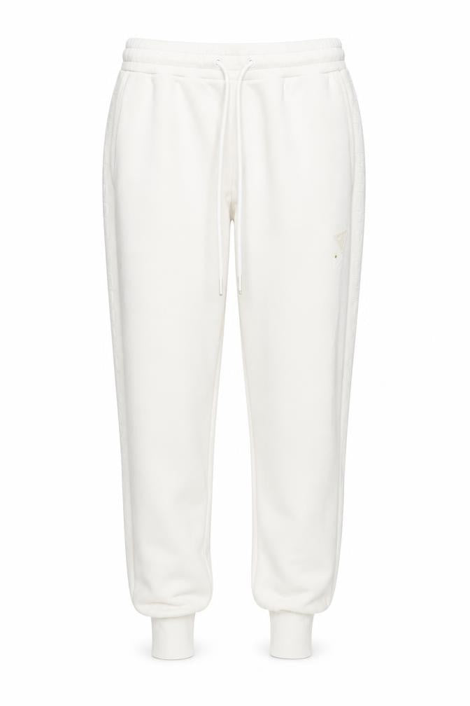 Front view of Guess Women White Jogger Sweatpants, size S, Viscose Blend