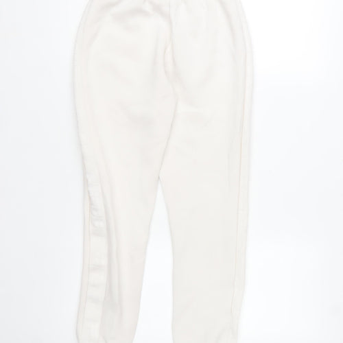 Guess Women White Jogger Sweatpants Size S Viscose Blend