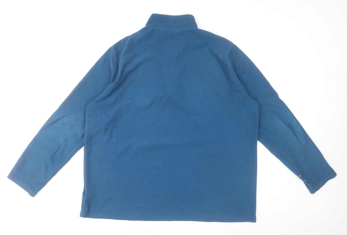 Mountain Warehouse Men's Blue 2XL Fleece 1/4 Zip Pullover Sweatshirt