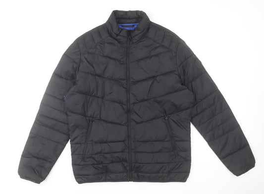 Burton Menswear London Men's Black Quilted Jacket L – Preworn