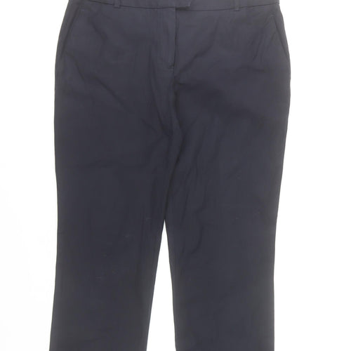 Massimo Dutti Men's Black Slim Fit Chino Trousers Size M
