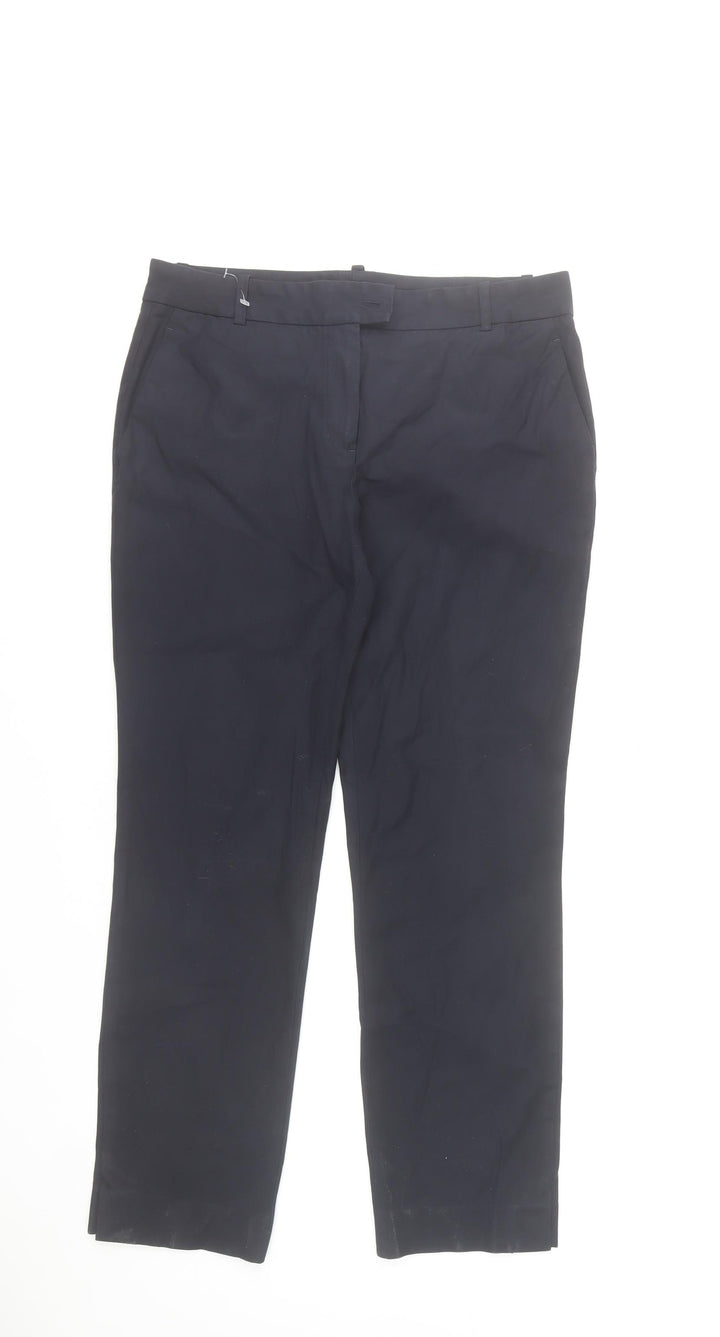 Massimo Dutti Men's Black Slim Fit Chino Trousers Size M