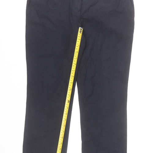 Massimo Dutti Men's Black Slim Fit Chino Trousers Size M