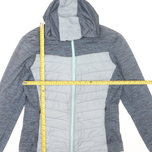 Dare 2B Women's Blue Hooded Puffer Jacket Size 10 Lightweight Outdoor