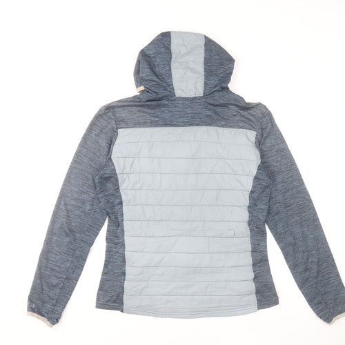 Dare 2B Women's Blue Hooded Puffer Jacket Size 10 Lightweight Outdoor