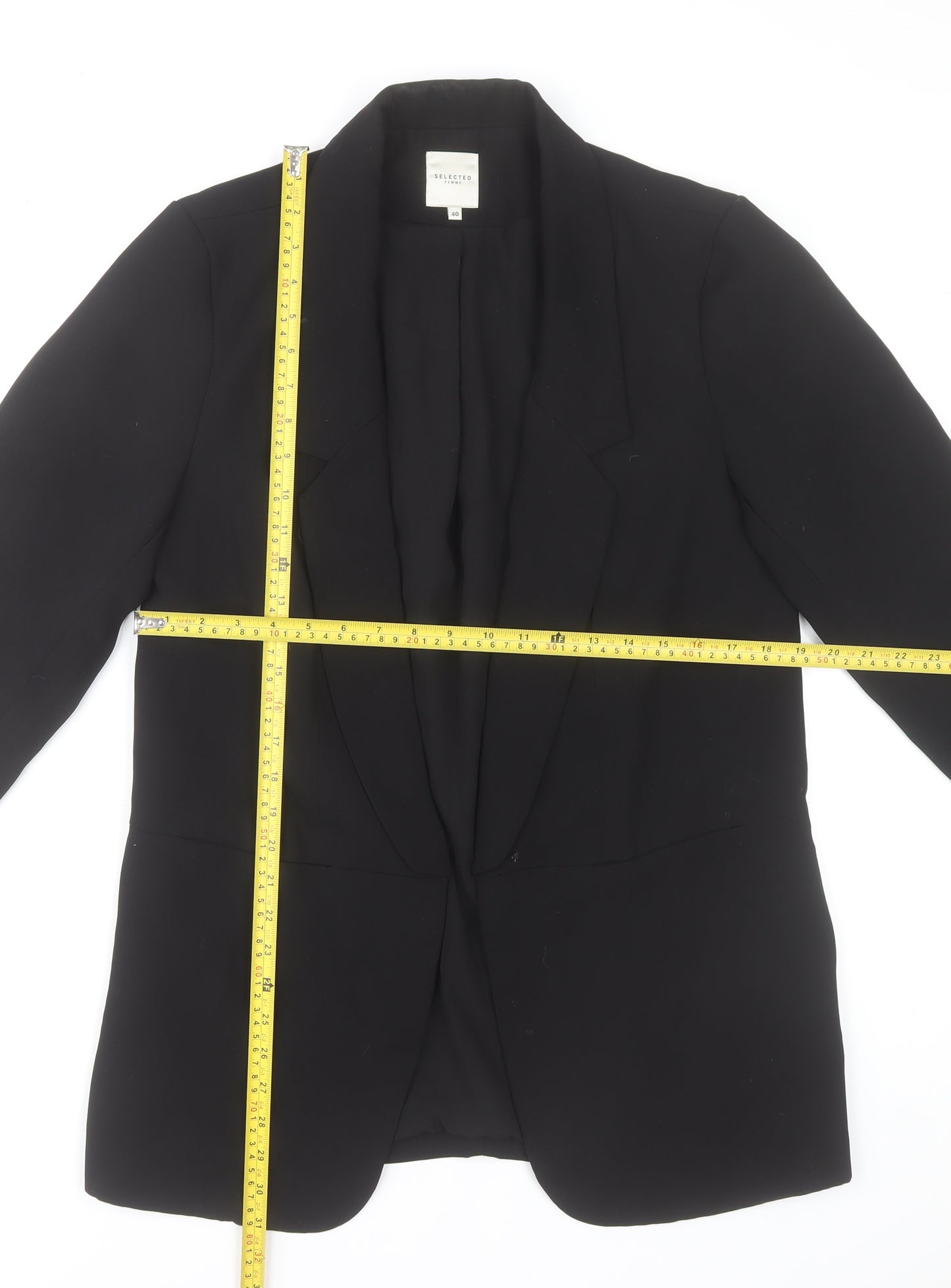 SELECTED FEMME Women’s Black Size 12 Tailored Blazer Jacket