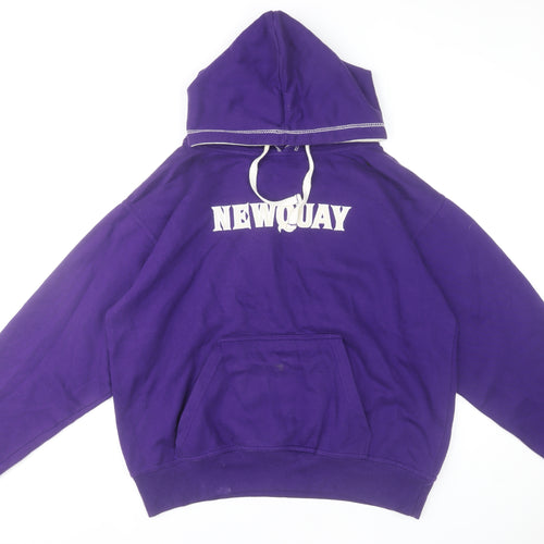 No Worries Women Purple NEWQUAY Lifeguard Pullover Hoodie Size L