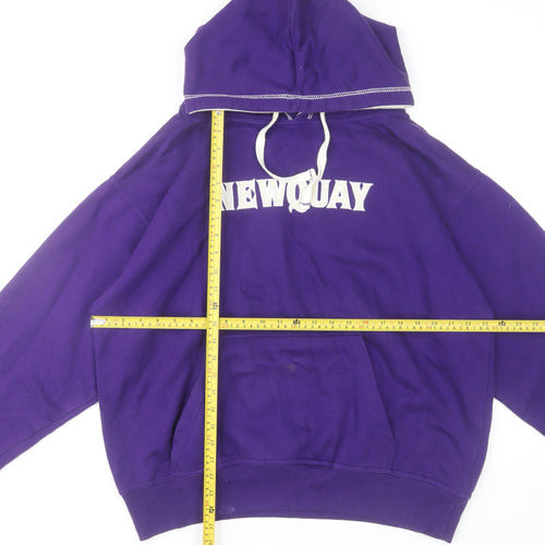 No Worries Women Purple NEWQUAY Lifeguard Pullover Hoodie Size L