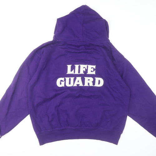 No Worries Women Purple NEWQUAY Lifeguard Pullover Hoodie Size L