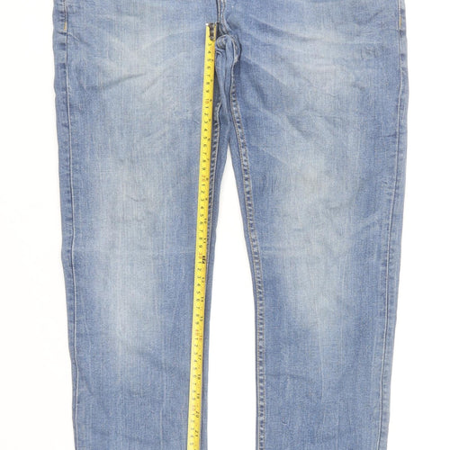 ASW85 Denim Men's Blue Slim Straight Jeans 34R