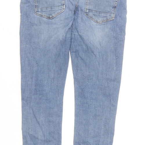 ASW85 Denim Men's Blue Slim Straight Jeans 34R