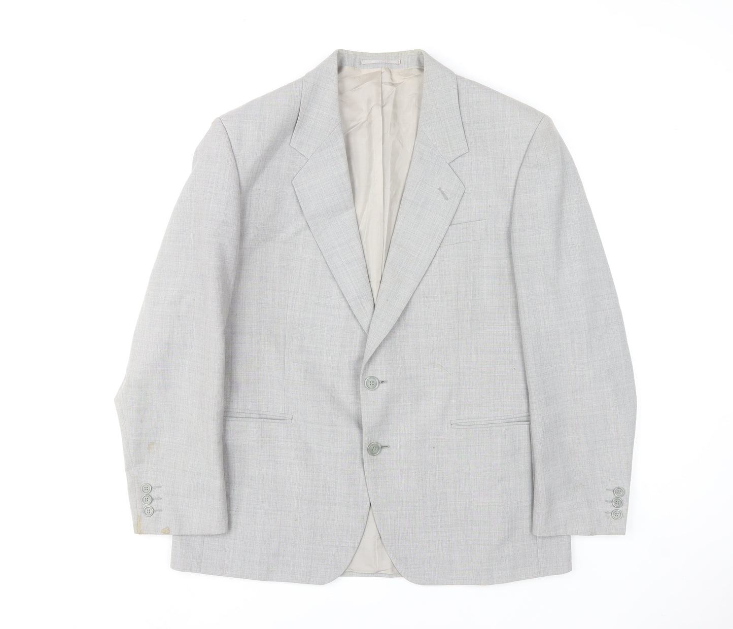 Varteks International Men's Grey Wool Blend 42 Blazer Jacket