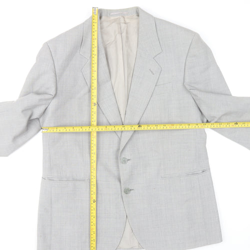 Varteks International Men's Grey Wool Blend 42 Blazer Jacket