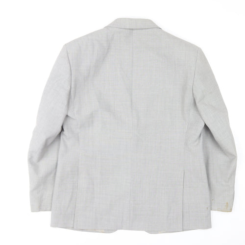 Varteks International Men's Grey Wool Blend 42 Blazer Jacket