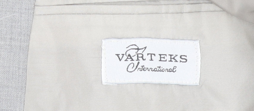 Varteks International Men's Grey Wool Blend 42 Blazer Jacket