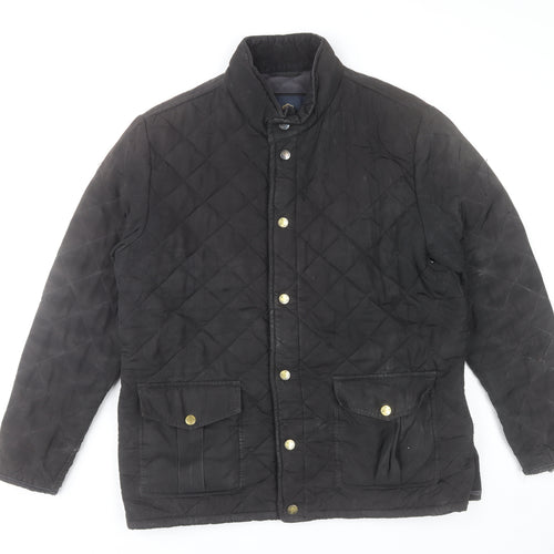 Howick Men's Black Quilted Jacket L The Pembroke Outdoor Coat